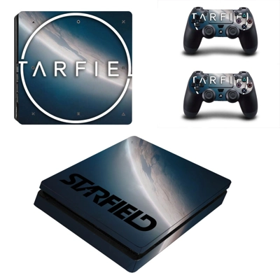 Starfield decal skin for PS4 Slim Console and two controll.. Starfield decal skin for PS4 Slim Console and two controll..