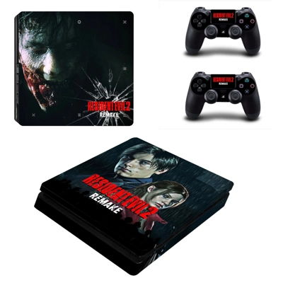 Resident Evil 2 remake decal skin for PS4 Slim Console and.. Resident Evil 2 remake decal skin for PS4 Slim Console and..