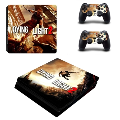 Dying Light 2 decal skin for PS4 Slim Console and two controllers