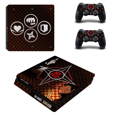 Naruto to Boruto decal skin for PS4 Slim Console and two c.. Naruto to Boruto decal skin for PS4 Slim Console and two c..