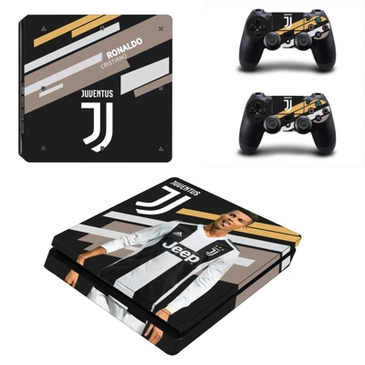 Cristiano Ronaldo decal skin for PS4 Slim Console and two controllers