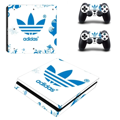 Adidas decal skin for PS4 Slim Console and two controllers