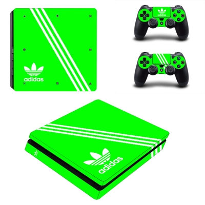 Adidas decal skin for PS4 Slim Console and two controllers