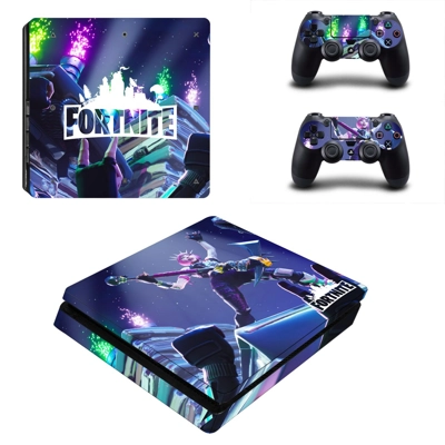 Fortinte decal skin for PS4 Slim Console and two controllers