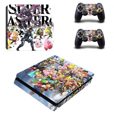 Super Smash Bros Ultimate decal skin for PS4 Slim Console .. Super Smash Bros Ultimate decal skin for PS4 Slim Console ..