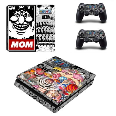 One Piece decal skin for PS4 Slim Console and two controllers