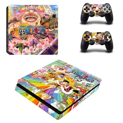 One Piece decal skin for PS4 Slim Console and two controllers