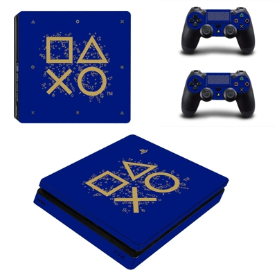 Classic decal skin for PS4 Slim Console and two controllers
