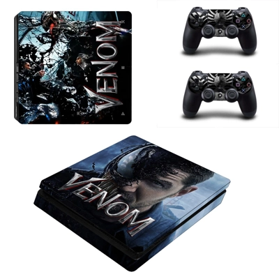 Venom decal skin for PS4 Slim Console and two controllers Venom decal skin for PS4 Slim Console and two controllers
