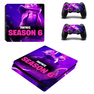 Fortnite decal skin for PS4 Slim Console and two controllers
