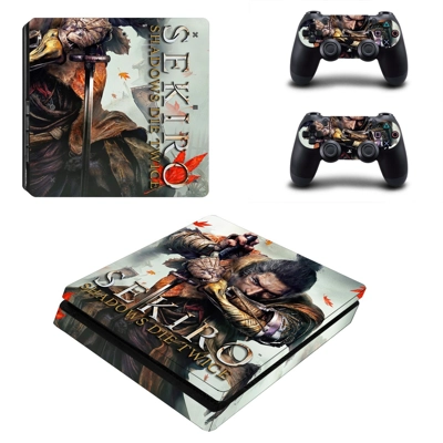 Sekiro shadows die twice decal skin for PS4 Slim Console a.. Sekiro shadows die twice decal skin for PS4 Slim Console a..