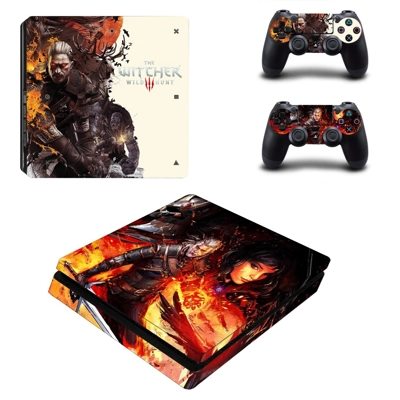 The Witcher wild hunt decal skin for PS4 Slim Console and .. The Witcher wild hunt decal skin for PS4 Slim Console and ..