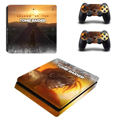 Shadow of the tomb raider decal skin for PS4 Slim Console .. Shadow of the tomb raider decal skin for PS4 Slim Console ..