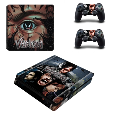 Venom decal skin for PS4 Slim Console and two controllers Venom decal skin for PS4 Slim Console and two controllers