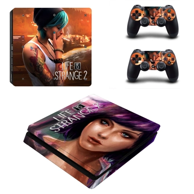 Life is Strange 2 decal skin for PS4 Slim Console and two .. Life is Strange 2 decal skin for PS4 Slim Console and two ..