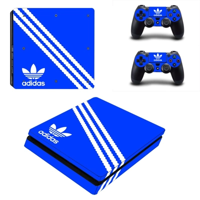 Adidas decal skin for PS4 Slim Console and two controllers