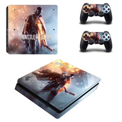 Battlefield decal skin for PS4 Slim Console and two contro.. Battlefield decal skin for PS4 Slim Console and two contro..