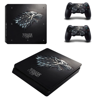 Game of thrones decal skin for PS4 Slim Console and two controllers