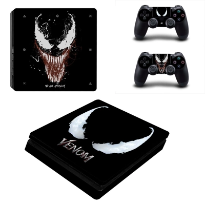 Venom decal skin for PS4 Slim Console and two controllers Venom decal skin for PS4 Slim Console and two controllers