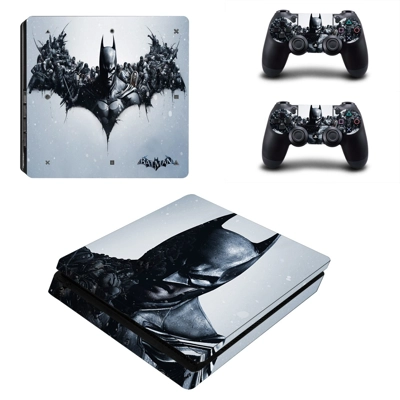 Batman decal skin for PS4 Slim Console and two controllers Batman decal skin for PS4 Slim Console and two controllers