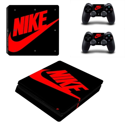 Nike decal skin for PS4 Slim Console and two controllers