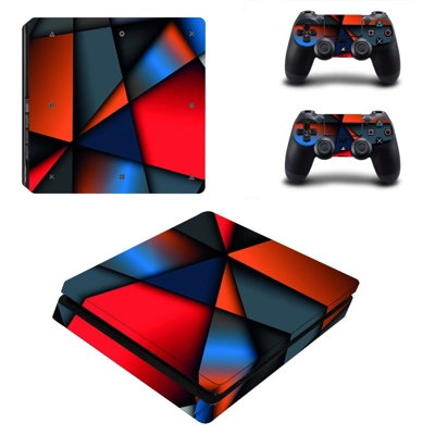 Tech wallpaper decal skin for PS4 Slim Console and two con.. Tech wallpaper decal skin for PS4 Slim Console and two con..