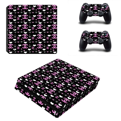 Chanel Rouge Coco decal skin for PS4 Slim Console and two .. Chanel Rouge Coco decal skin for PS4 Slim Console and two ..