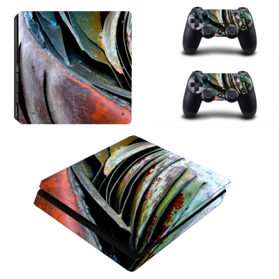 Agave Plants decal skin for PS4 Slim Console and two controllers