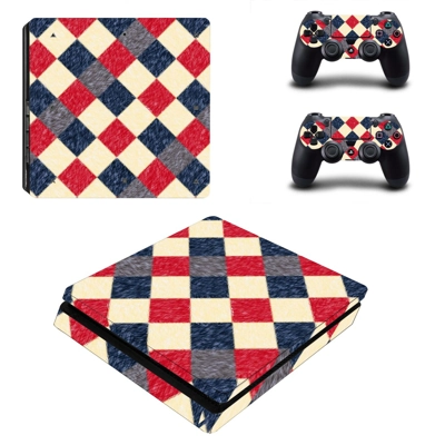 Floor Tiles decal skin for PS4 Slim Console and two contro.. Floor Tiles decal skin for PS4 Slim Console and two contro..
