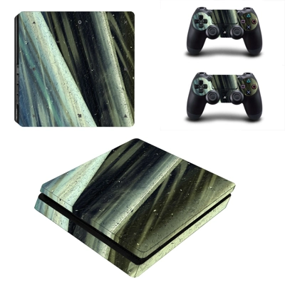 Tech wallpaper decal skin for PS4 Slim Console and two con.. Tech wallpaper decal skin for PS4 Slim Console and two con..