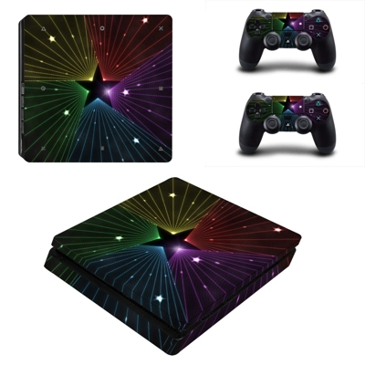 Pentagram design decal skin for PS4 Slim Console and two c.. Pentagram design decal skin for PS4 Slim Console and two c..