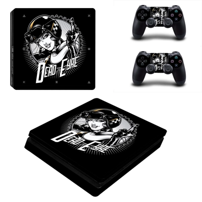Dead eyre decal skin for PS4 Slim Console and two controll.. Dead eyre decal skin for PS4 Slim Console and two controll..