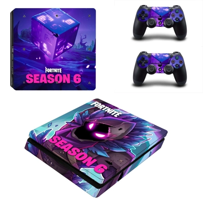 Fortnite decal skin for PS4 Slim Console and two controllers