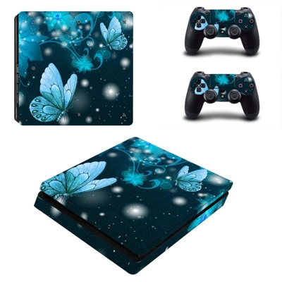 Butterflies decal skin for PS4 Slim Console and two contro.. Butterflies decal skin for PS4 Slim Console and two contro..