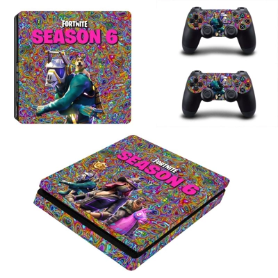 Fortnite decal skin for PS4 Slim Console and two controllers Fortnite decal skin for PS4 Slim Console and two controllers