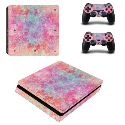 Grey Board decal skin for PS4 Slim Console and two control.. Grey Board decal skin for PS4 Slim Console and two control..