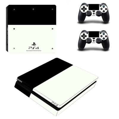 Sony Classic decal skin for PS4 Slim Console and two contr.. Sony Classic decal skin for PS4 Slim Console and two contr..
