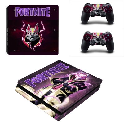 Fortnite decal skin for PS4 Slim Console and two controllers Fortnite decal skin for PS4 Slim Console and two controllers