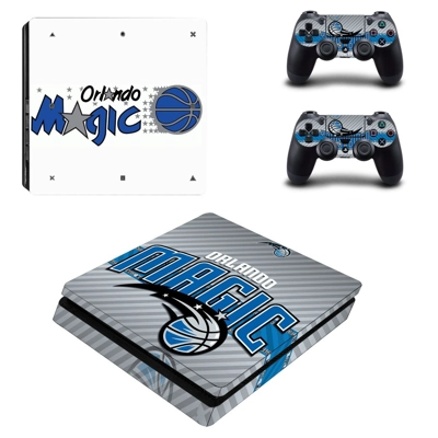 Orlando Magic decal skin for PS4 Slim Console and two cont.. Orlando Magic decal skin for PS4 Slim Console and two cont..