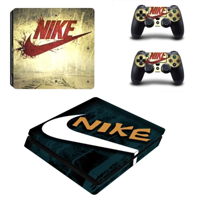 Nike decal skin for PS4 Slim Console and two controllers Nike decal skin for PS4 Slim Console and two controllers