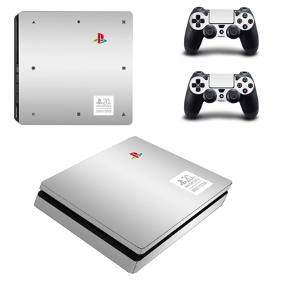 Sony Classic decal skin for PS4 Slim Console and two contr.. Sony Classic decal skin for PS4 Slim Console and two contr..