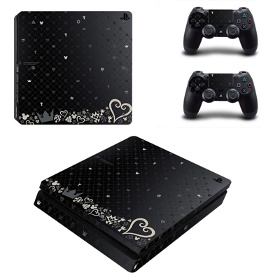 Kingdom Hearts decal skin for PS4 Slim Console and two controllers