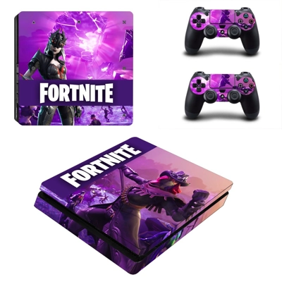 Fortnite decal skin for PS4 Slim Console and two controllers Fortnite decal skin for PS4 Slim Console and two controllers