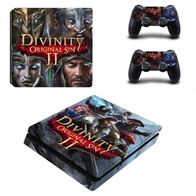Divinity original sin 2 decal skin for PS4 Slim Console and two controllers