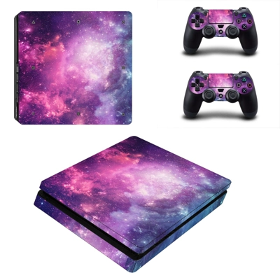 Galaxy Scene decal skin for PS4 Slim Console and two contr.. Galaxy Scene decal skin for PS4 Slim Console and two contr..