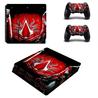 Assassin's Creed decal skin for PS4 Slim Console and two c.. Assassin's Creed decal skin for PS4 Slim Console and two c..