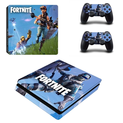 Fortnite decal skin for PS4 Slim Console and two controllers Fortnite decal skin for PS4 Slim Console and two controllers