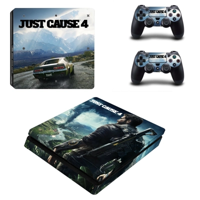 Just Cause 4 decal skin for PS4 Slim Console and two contr.. Just Cause 4 decal skin for PS4 Slim Console and two contr..