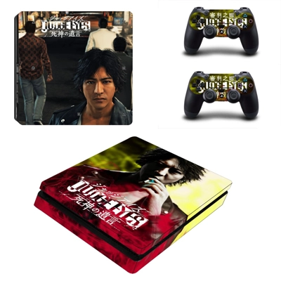 Judge Eyes decal skin for PS4 Slim Console and two control.. Judge Eyes decal skin for PS4 Slim Console and two control..