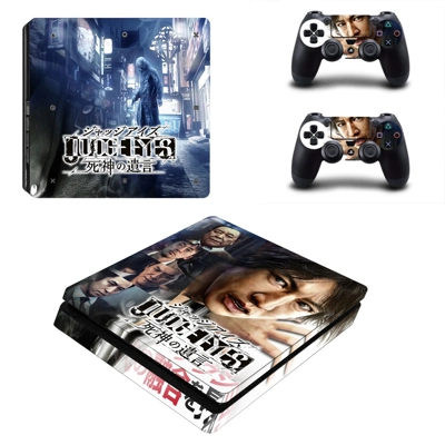 Judge Eyes decal skin for PS4 Slim Console and two control.. Judge Eyes decal skin for PS4 Slim Console and two control..